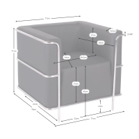 Divano di design rivestito in ecopelle 1 posto Torino Nest Dream - 37