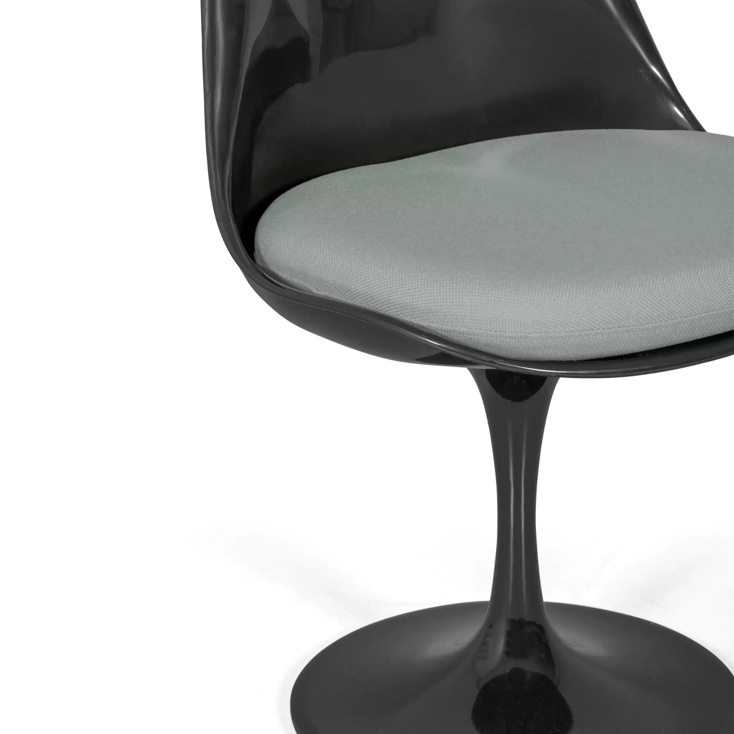 Krzesło Lotus All Black z bawełnianą poduszką FURNMOD - 17