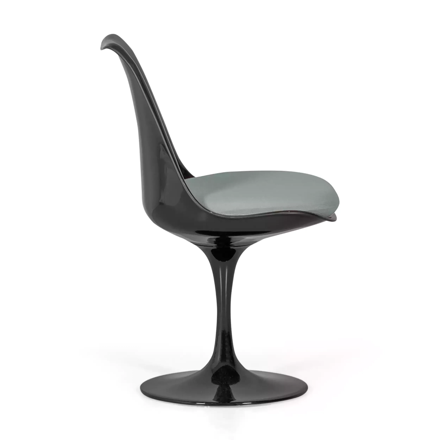 Lotus Chair All Black met katoenen kussen FURNMOD - 20