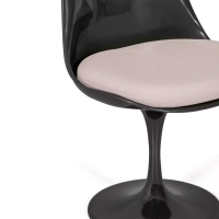 Lotus Chair All Black met katoenen kussen FURNMOD - 31