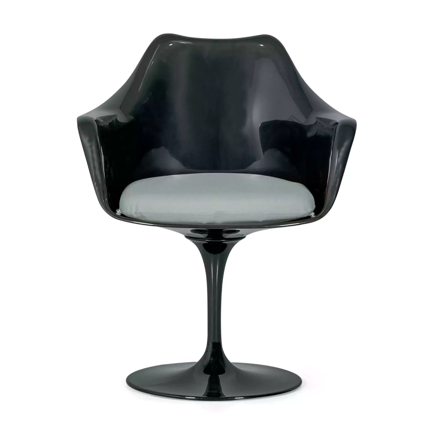 Lotus Arms All Black stol med bomullsdyna FURNMOD - 13