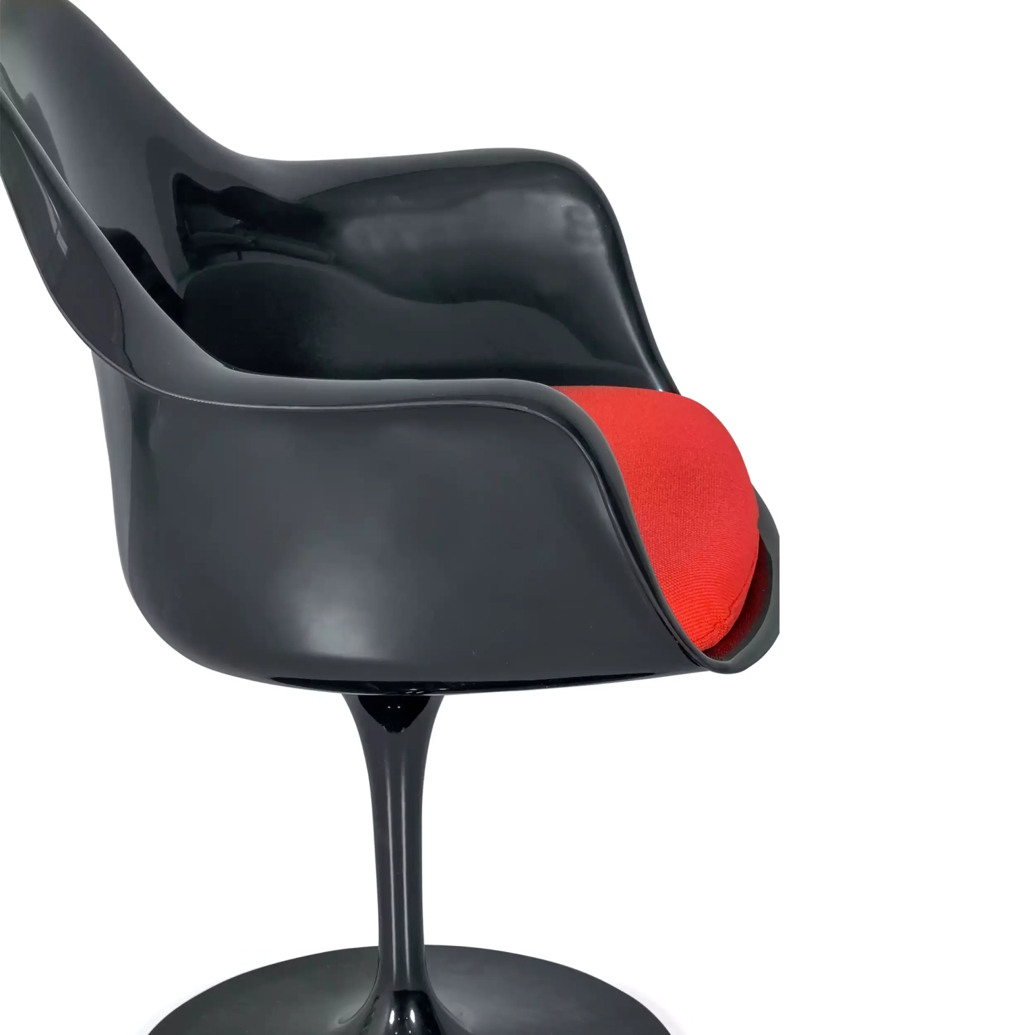 Sedia Lotus Arms All Black con cuscino in cotone FURNMOD - 28