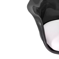 Stuhl Lotus Arms All Black mit Baumwollkissen FURNMOD - 36