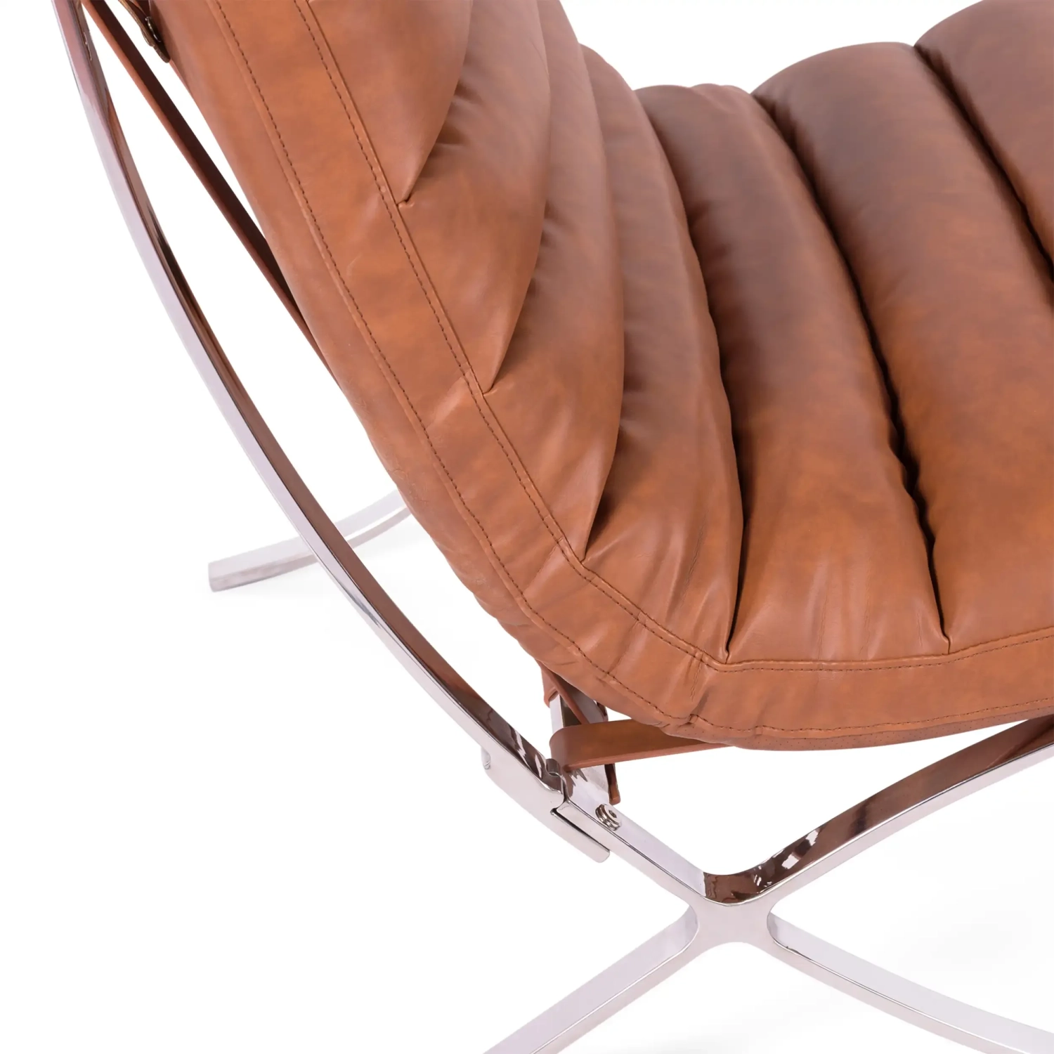 Designerski fotel tapicerowany skórą syntetyczną - Madryt Nest Dream - 31