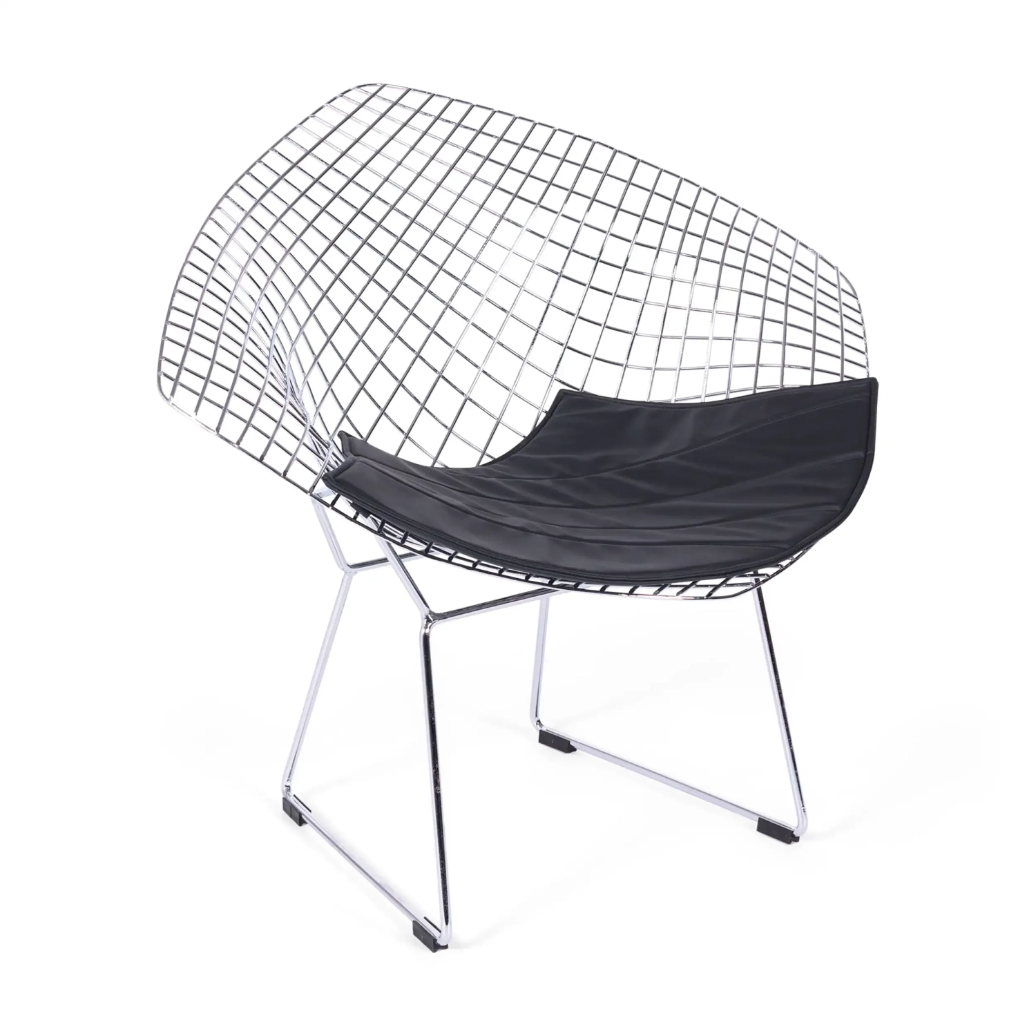Sillón de diseño en acero cromado Diamond FURNMOD - 1