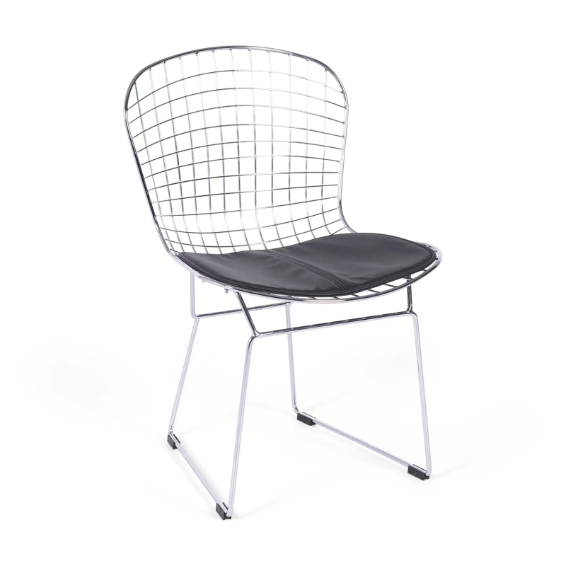 Silla de comedor en acero cromado Berta FURNMOD - 1