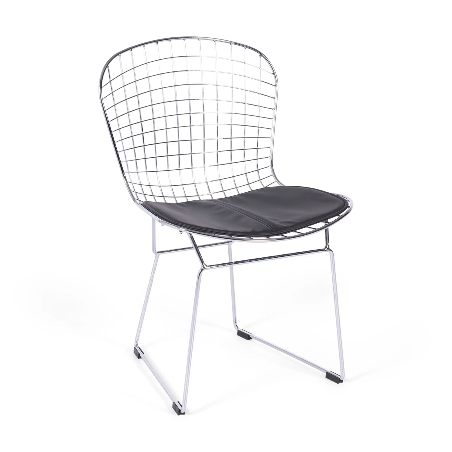 Sedia da pranzo in acciaio cromato Berta FURNMOD - 1