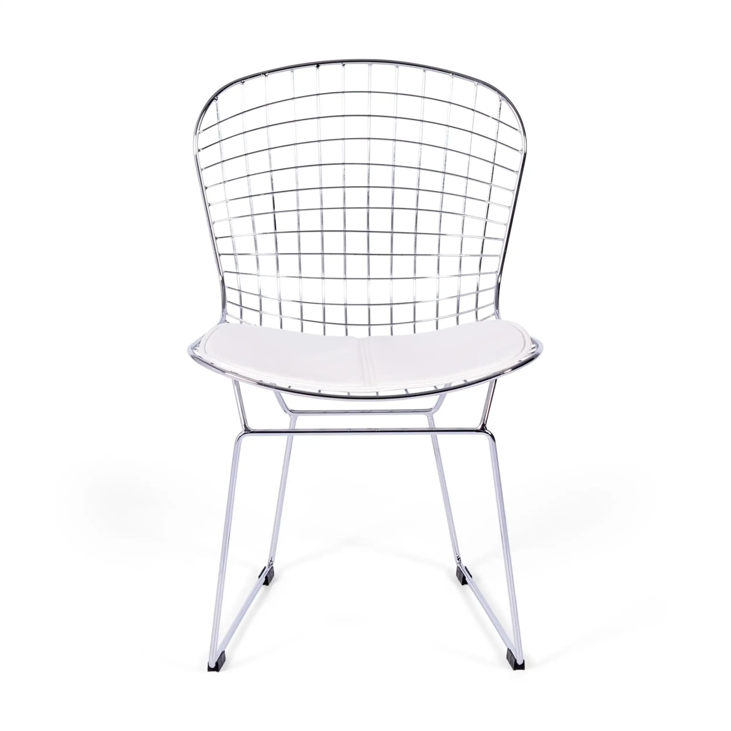 Chaise de salle à manger en acier chromé Berta FURNMOD - 10