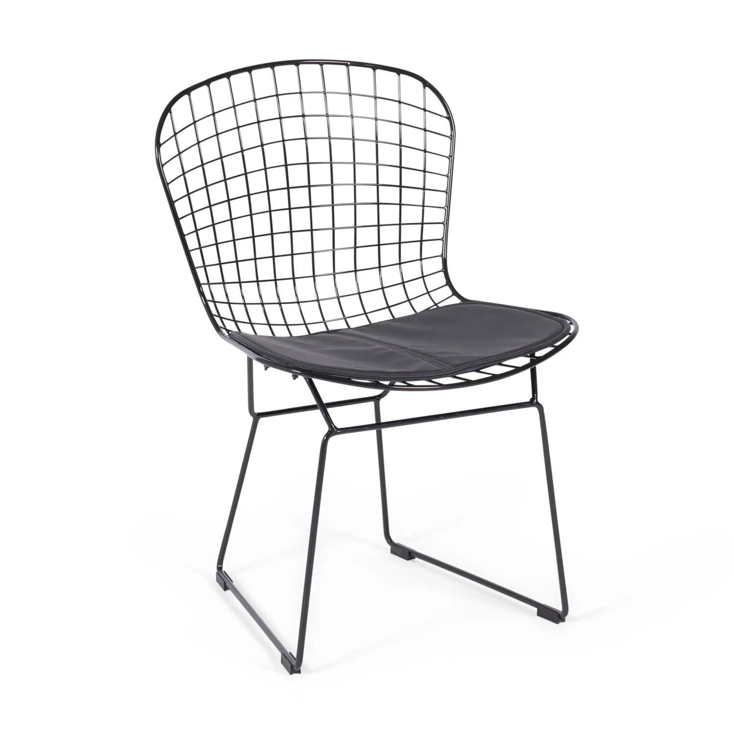 Silla de comedor en acero negro Berta FURNMOD - 1