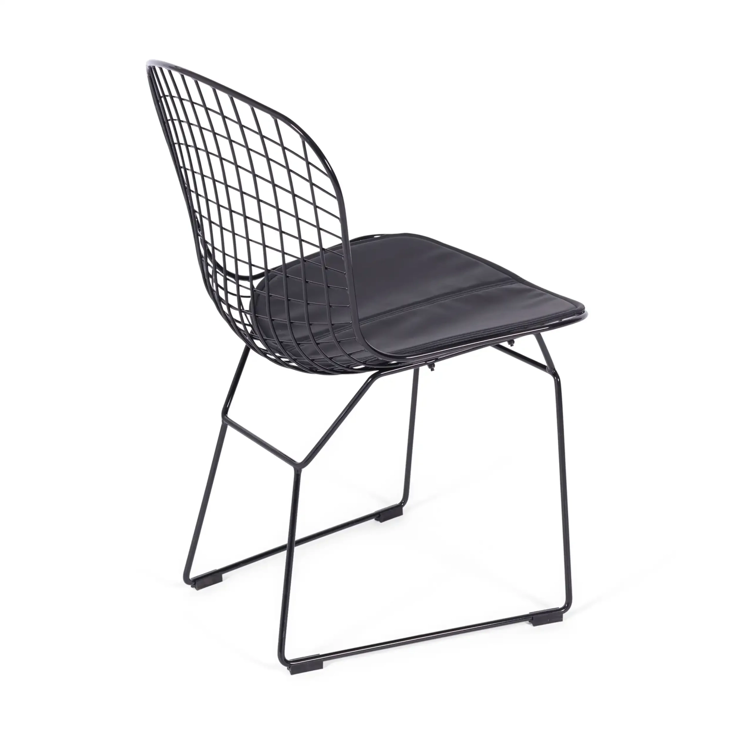 Chaise de salle à manger en acier noir Berta FURNMOD - 7