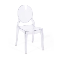 Chaise de salle à manger transparente Lousiana FURNMOD - 1