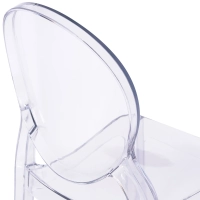 Chaise de salle à manger transparente Lousiana FURNMOD - 11