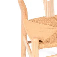 Silla Wish CH24 Artesanal de Madera de Fresno FURNMOD - 6