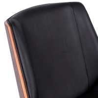 Chaise de bureau en cuir italien et bois de noyer Nordic Nest Dream - 4
