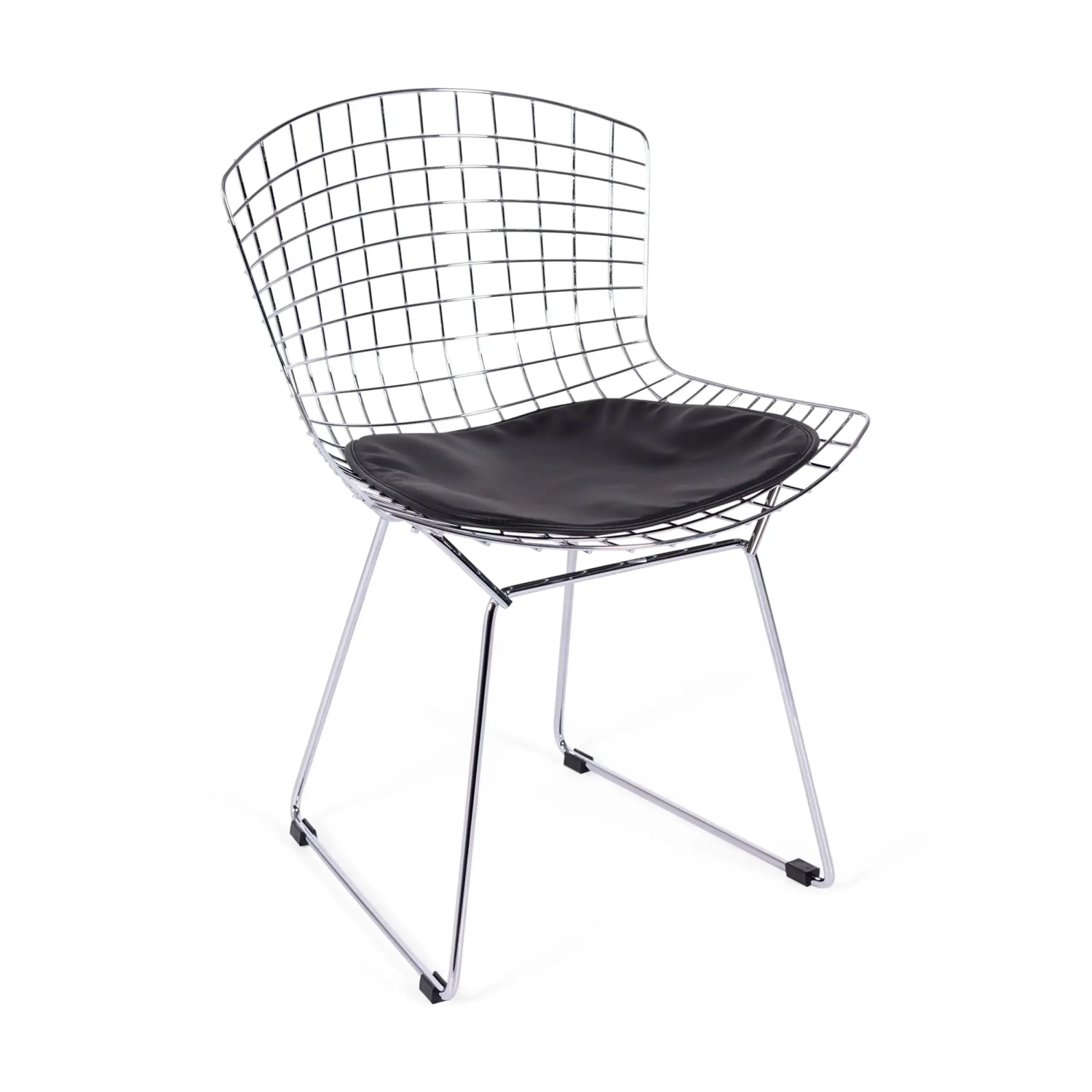 Replika židle Bertoia "High Quality" z chromované oceli od slavného designéra Hanse J. Wegnera