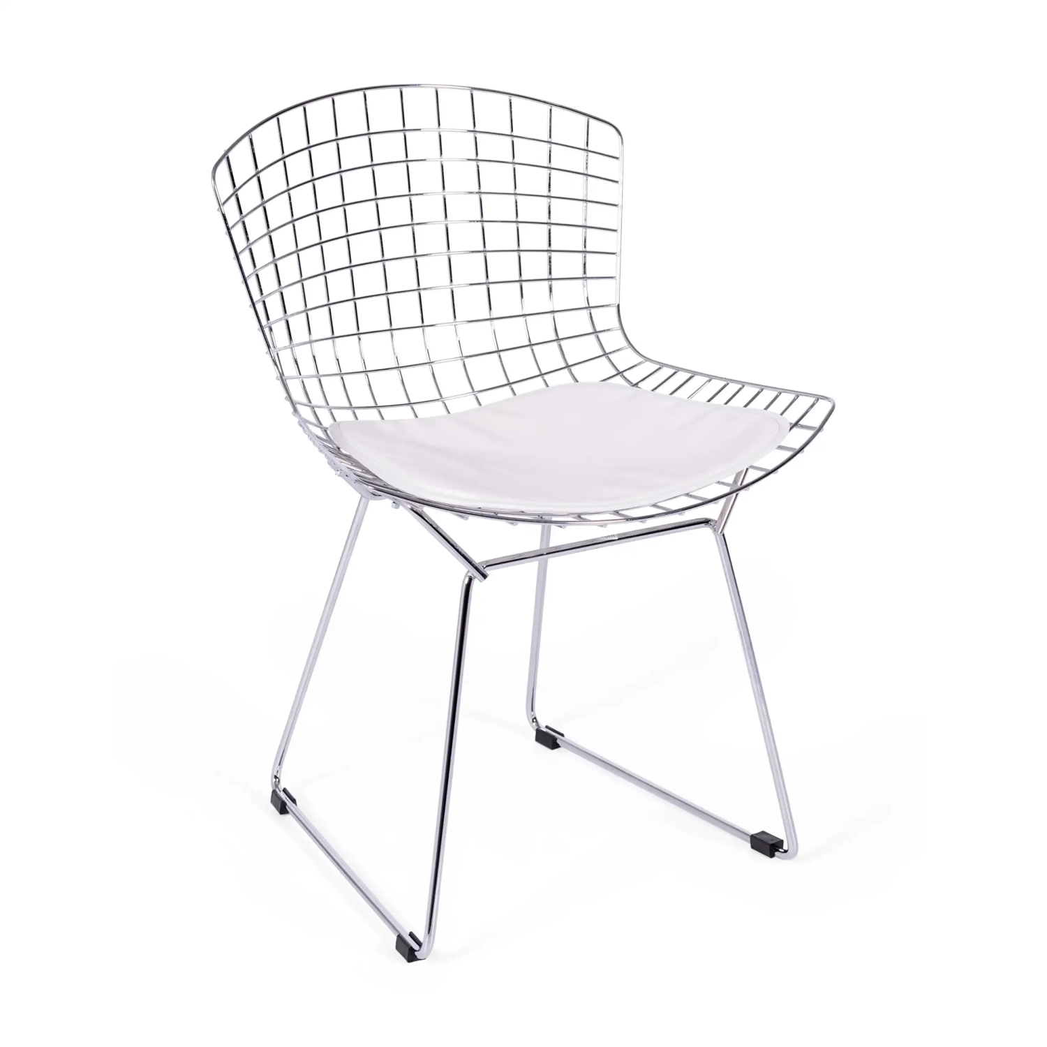 Replica Chair Bertoia "High Quality" in Chromed Steel by the famous designer Hans J. Wegner