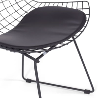 Replika židle Bertoia v černé oceli - kovové židle - MuebleDesign