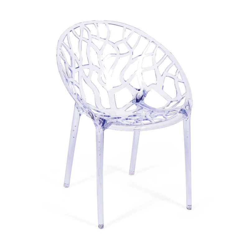 Transparent Chrystal Utomhusstol Replica
