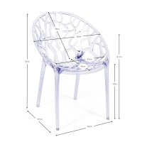 Chaise en cristal transparente - Chaises de jardin - Meubles Concept