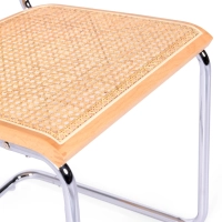Silla Cesca económica en acero, haya y ratán 🪑  | Mueble Design