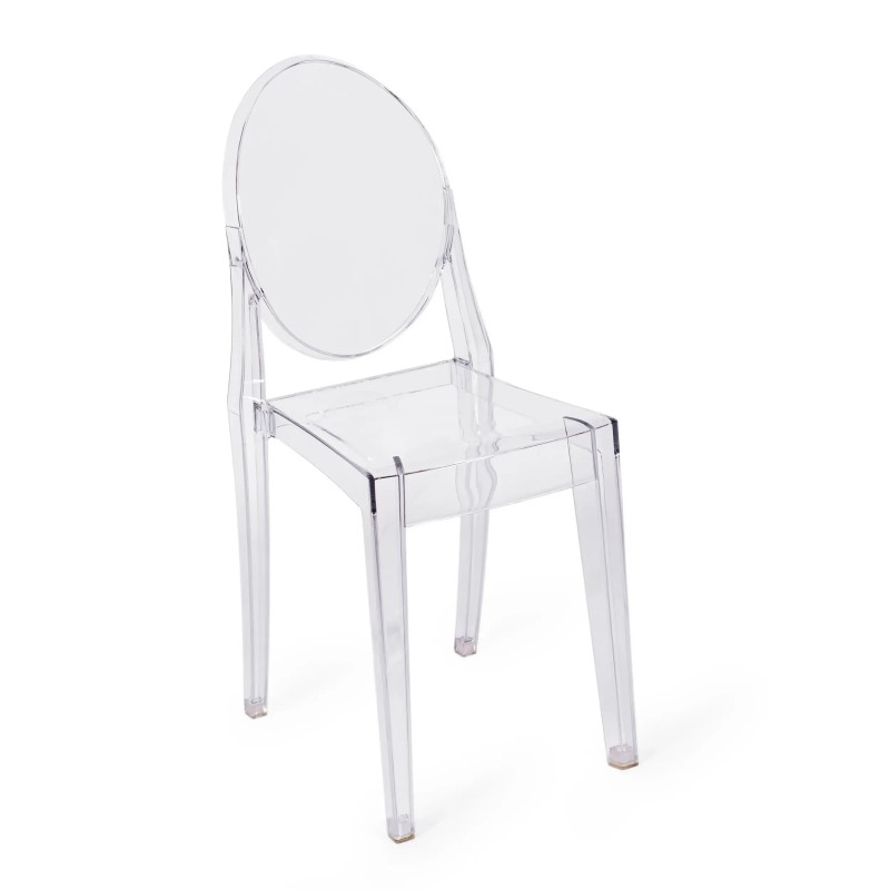 Replika krzesła Victoria Ghost projektu Phillipe'a Starcka