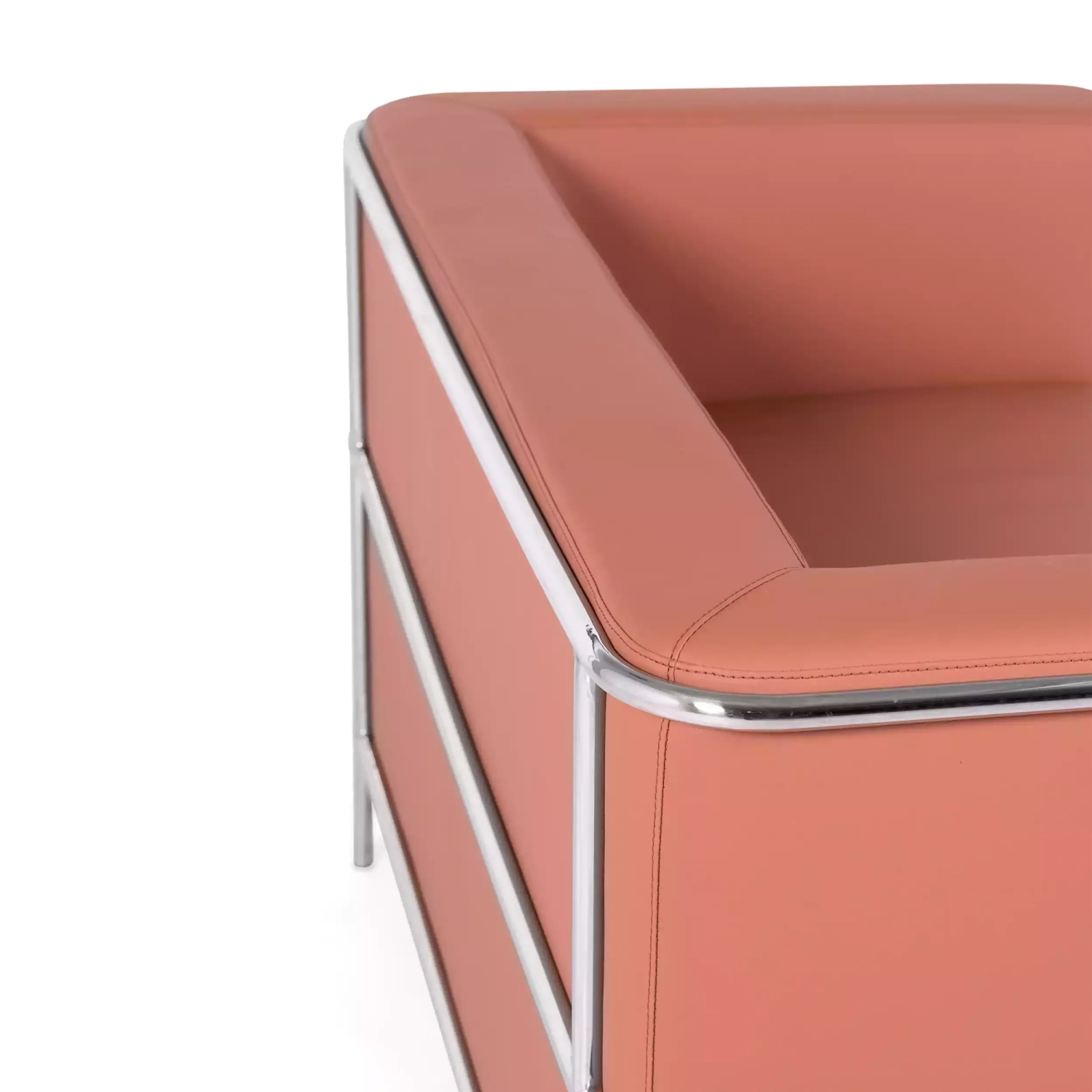 Canapé 2 places Torino en éco-cuir et acier chromé 🛋️ - Meubles Concept
