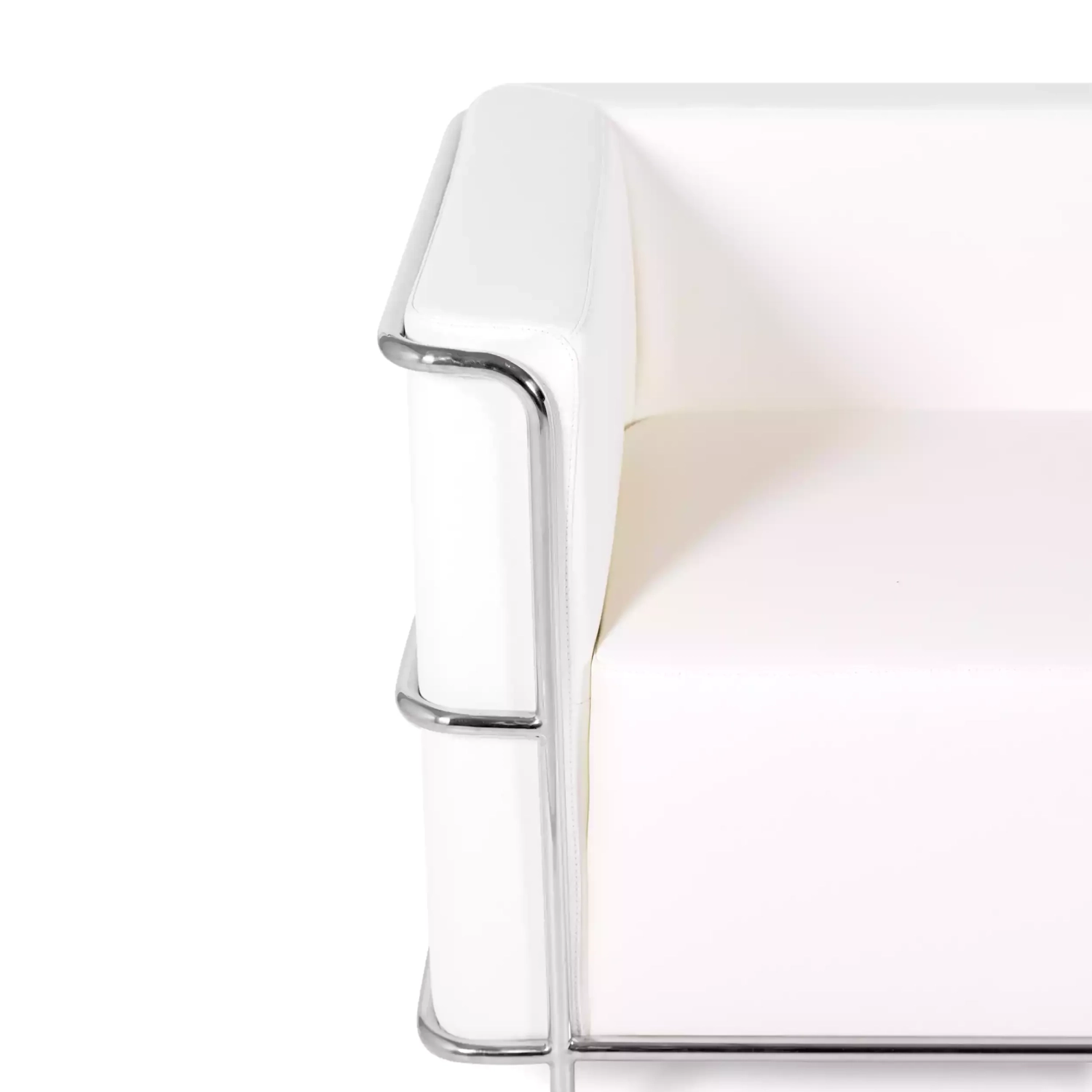 Canapé 2 places Torino en éco-cuir et acier chromé 🛋️ - Meubles Concept