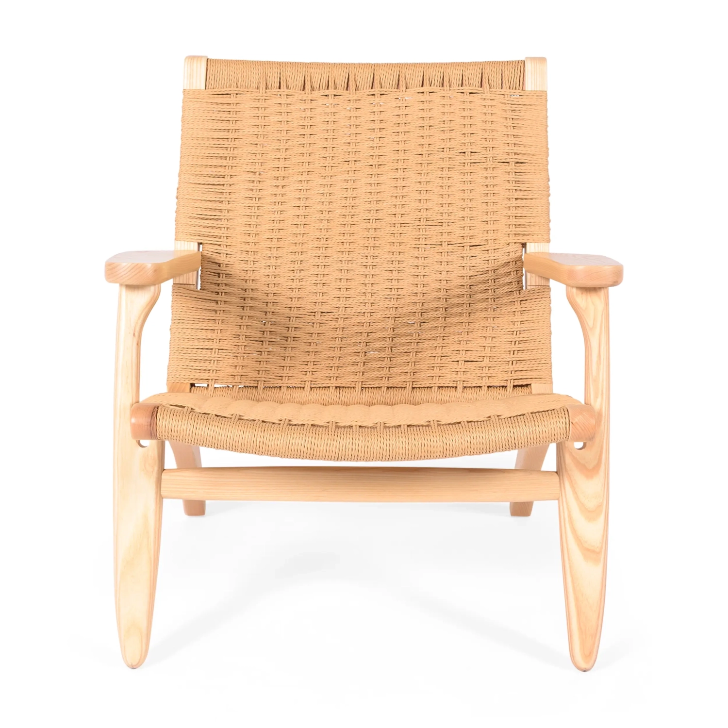 Fauteuil Catani CH25 | Scandinavisch ontwerp in essen en natuurlijk touw