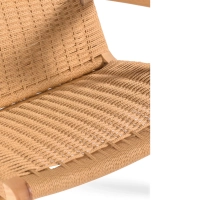 Sessel Catani CH25 | Skandinavisches Design aus Esche und Naturseil