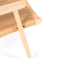 Fåtölj Catani CH25 | Skandinavisk design i ask och naturrep