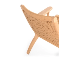 Sillón Catani CH25 | Diseño escandinavo en fresno y cuerda natural