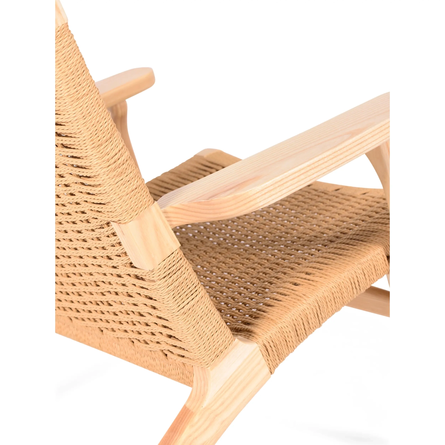 Sessel Catani CH25 | Skandinavisches Design aus Esche und Naturseil