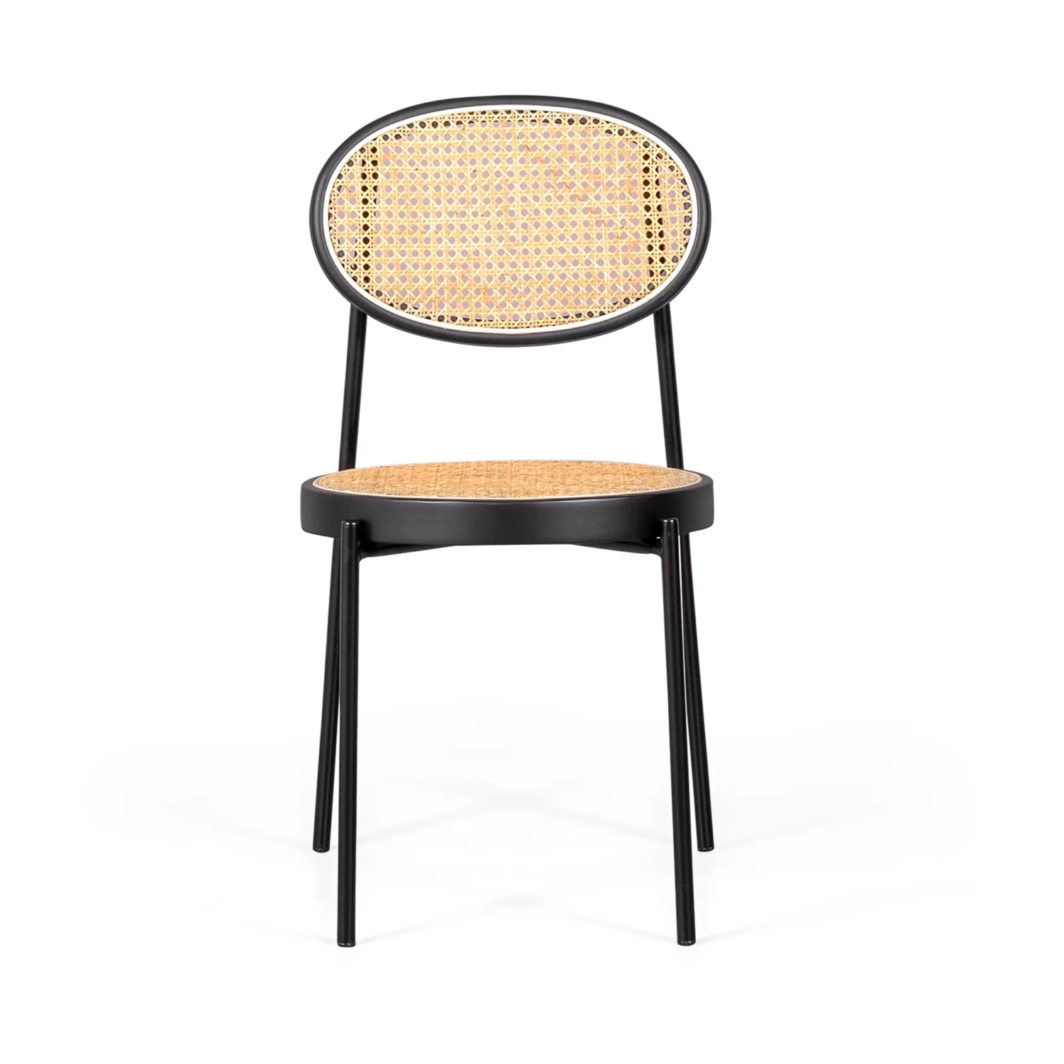 Chaise rétro Preston en rotin naturel - Design et chaleur - Meubles Concept