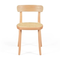 Silla Tours en fresno y ratán – estilo nórdico y natural - Mueble Design
