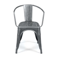 Metallstol Bistro med armstöd - Stapelbar och robust Mobelarium