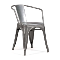 Metallstol Bistro med armstöd - Stapelbar och robust Mobelarium