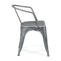 Metal chair Bistro with armrests | Stackable and resistant - Mueble Design
