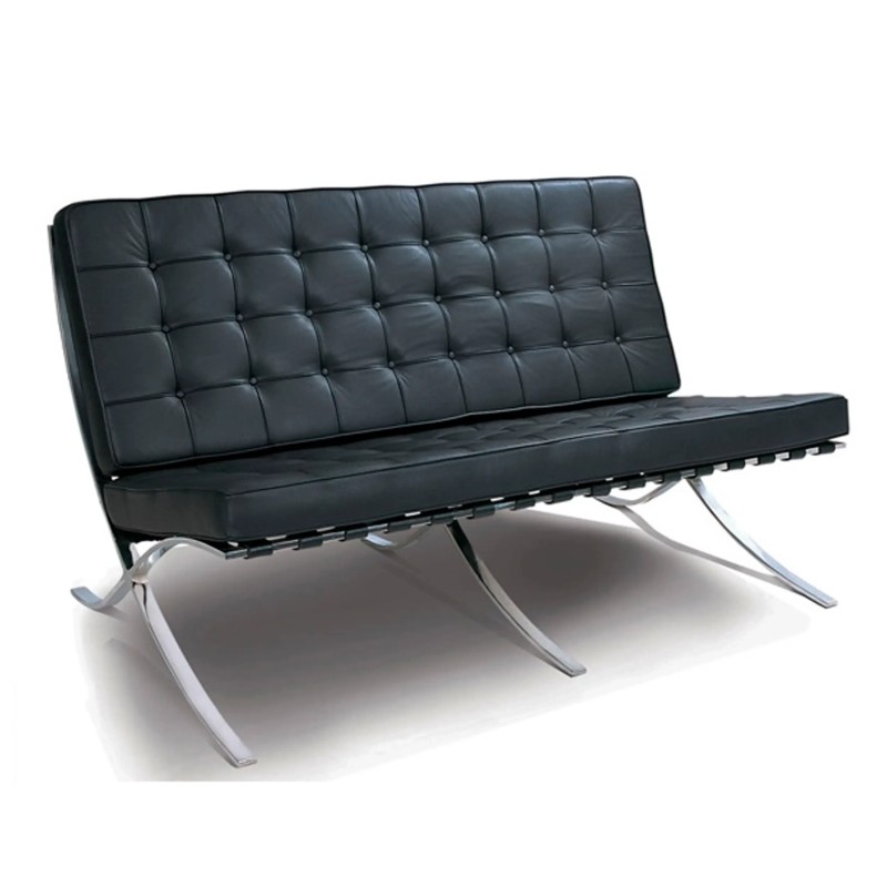 Réplica de la Silla Barcelona de 2 plazas de Mies Van der Rohe