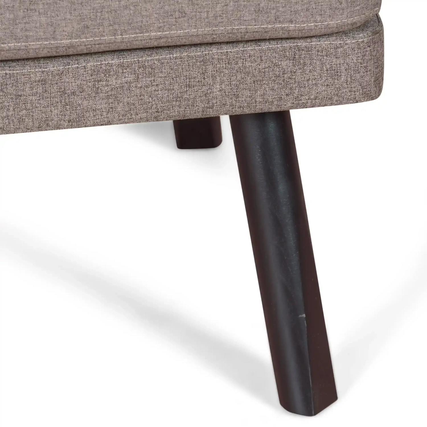 Fauteuil Leeds en rotin naturel avec coussin en coton : style vintage Scandinave