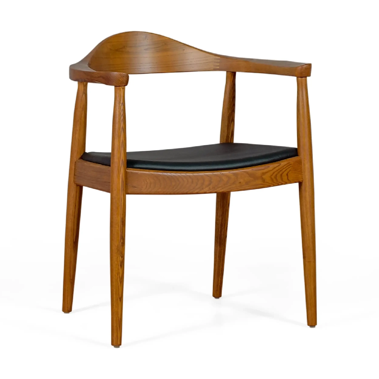 Réplica de la silla The Chair de Hans J. Wegner en nogal