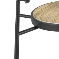 Tabouret Bar vintage Preston en rotin naturel 65 cm - Meubles Concept