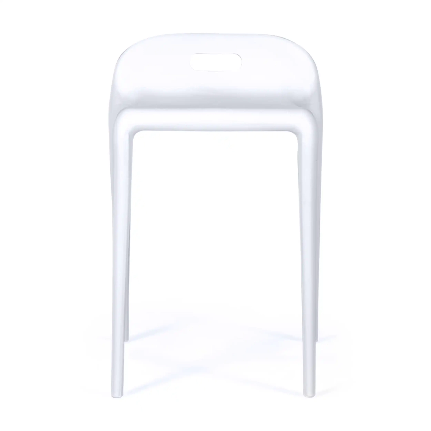 Hocker design Didi 45 cm Weiß | Minimalistisches und leichtes Design