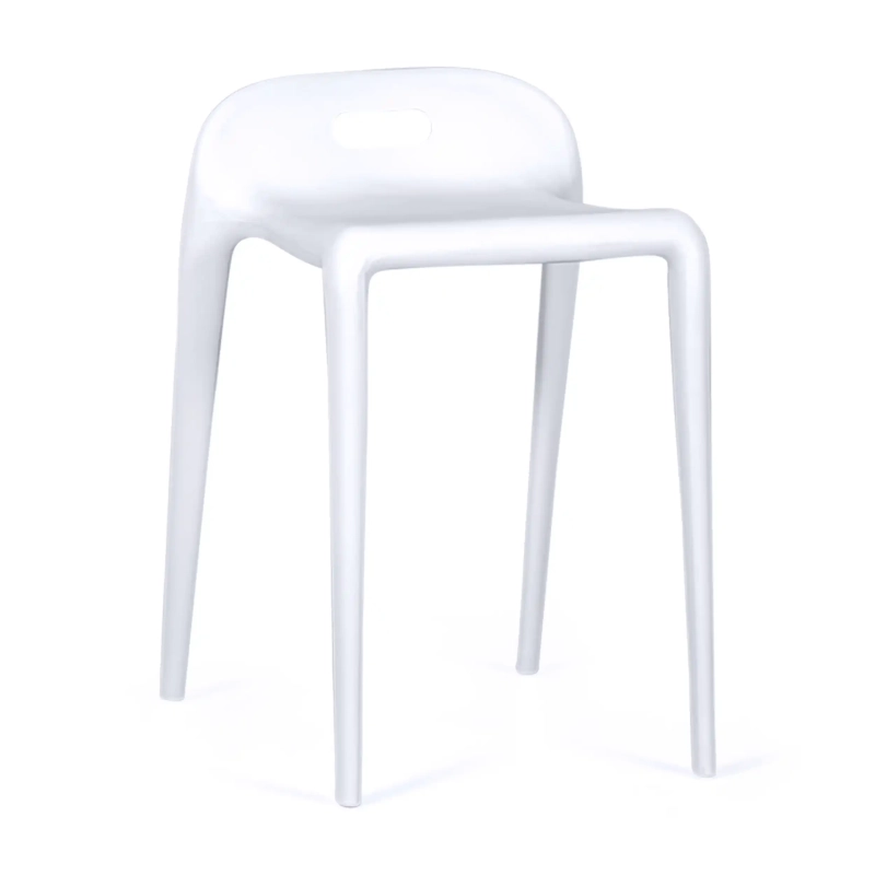 Taburete de diseño Didi 45 cm Blanco | Diseño Minimalista y Ligero