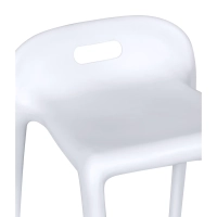 Taburete de diseño Didi 45 cm Blanco | Diseño Minimalista y Ligero