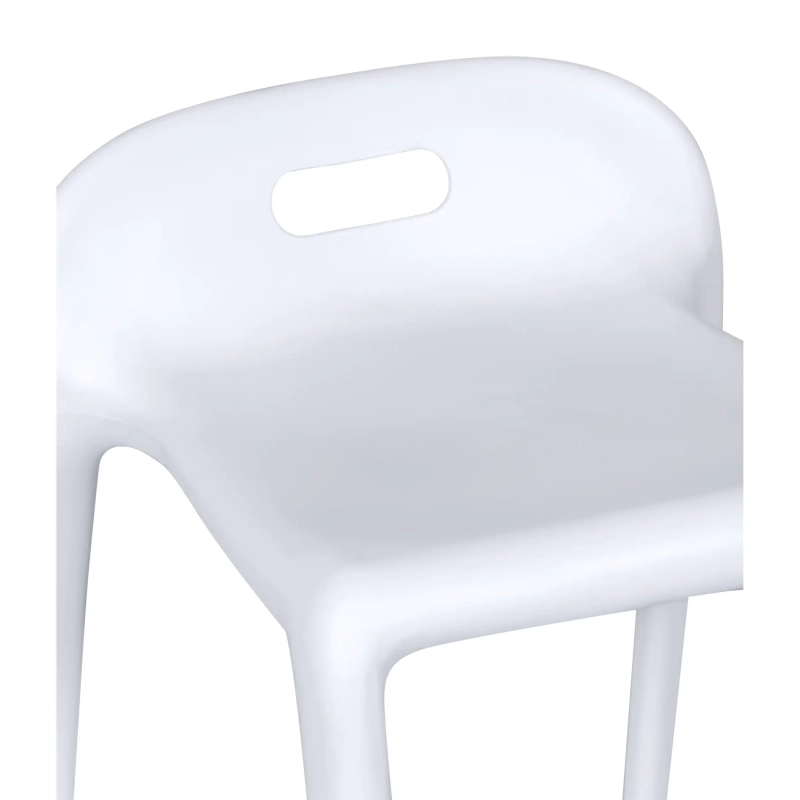 Barstol design Didi 45 cm Vit | Minimalistisk och lättviktig design