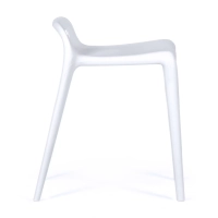Hocker design Didi 45 cm Weiß | Minimalistisches und leichtes Design