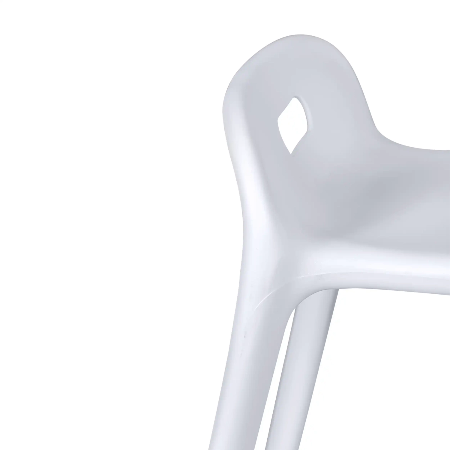 Tabouret design Didi 45 cm Blanc | Design minimaliste et léger