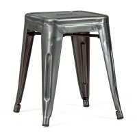 Barstol Metallic Bistro 45 cm | Industriell stil Stapelbar