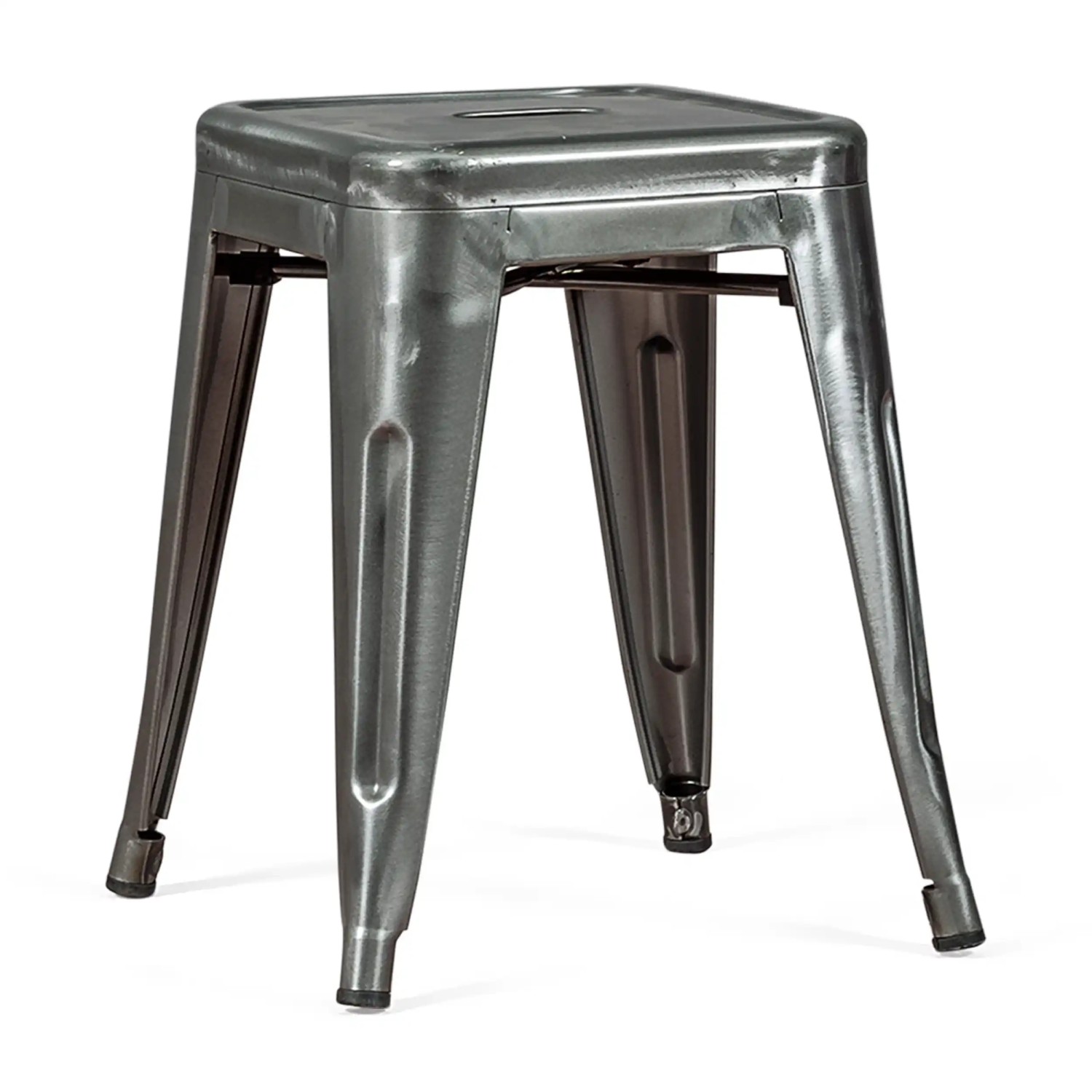 Stołek Metaliczny Bistro 45 cm | Styl industrialny Możliwość sztaplowania