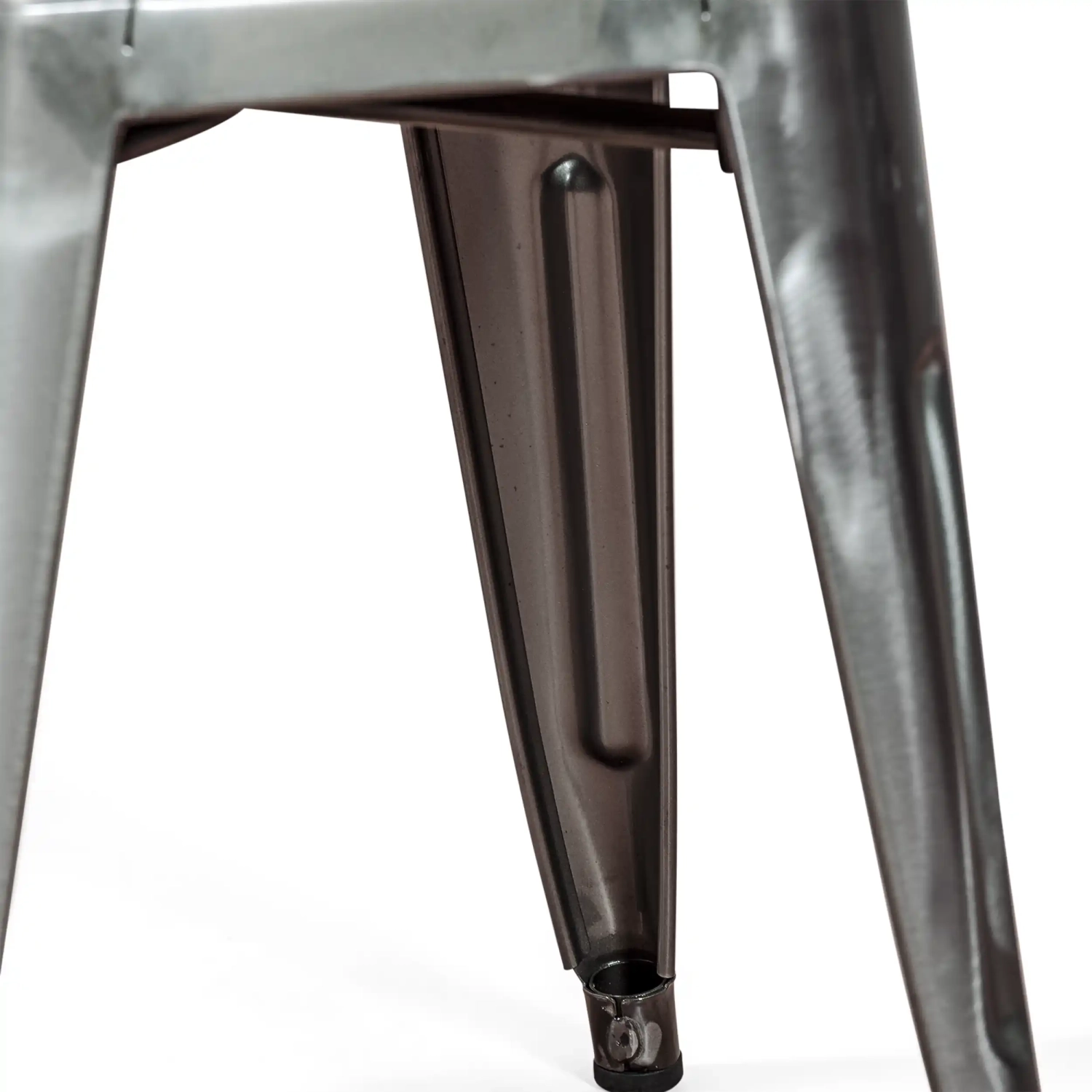 Barstoel Metallic Bistro 45 cm | Industriële stijl Stapelbaar